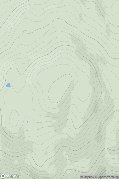 Thumbnail image for Beinn Chreagach [Mull and Nearby Islands] [NM403402] showing contour plot for surrounding peak